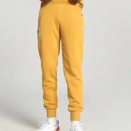 Puma Yellow Cotton Regular Fit Joggers-image-74
