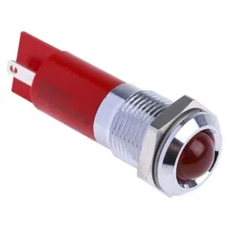 RS PRO Red Panel Mount Indicator 24-36V DC, Mounting Hole Size 14 mm, IP Rating IP67, Model No 209074-20
