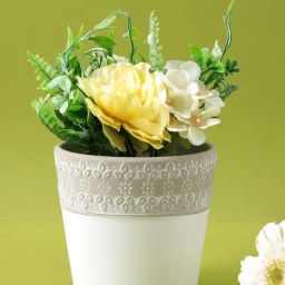 Tayhaa White Ceramic Planter-image-99