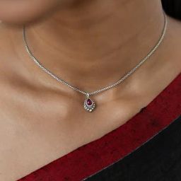 Shaya 92.5 Sterling Silver Feeling Suthri Necklace for Women-image-35
