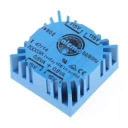 Nuvotem Talema Toroidal Transformer 115 V AC 230 V AC 2 x 15V AC 1.6VA 2 Output, 70003K-image-3