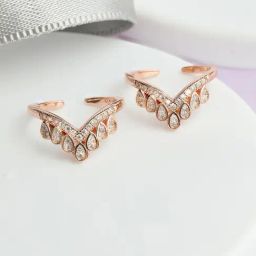 Zavya 925 Sterling Silver Crown Casual Toe-ring For Women-36