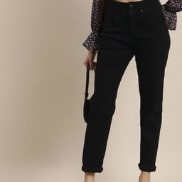 Moda Rapido Women Black High-Rise Stretchable Jeans-image-42