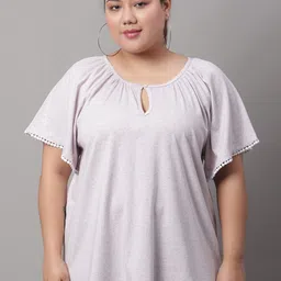 A AND K Women Solid Regular Top-image-67