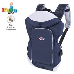 Chinmay Kids Ergonomic Kangaroo Design with Carrying Basket for Front & Back Use for Infant Baby Carrier Back Carry - Navy Blue-picture-16