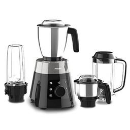 Philips Mixer Grinder, 750W, 4 Jars, Smart One-Touch Mode, 50%* Reduction in sound power, Metallic Silver and Bold Black, Large-image-54