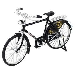 Negocio  Alloy Mini Retro Style Classical Bike Toy, Die-Cast Retro Finger Bike Model for Collections-Pack of 1- Color Mayu Vary-10
