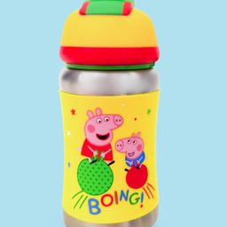 Rabitat Peppa Steelplay Water Bottle Hop On Light Yellow - 350 ml-image-69
