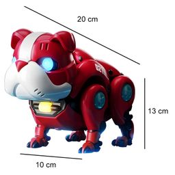 Negocio Battery Operated Robot Dog Machine Toy  Lighting Toy Walking Toy Available in Multi Color Dog Look Like a Robot Dog Look Like a Intelligent - Pack of 1 image 4