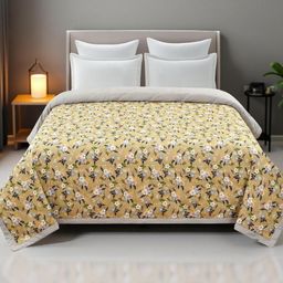 IVAZA Gold AC Room Double Bed Microfibre Comforter-image-87
