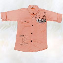 FASHION GRAB Boys Classic Fit Typography Printed Spread Collar Cotton Casual Shirt-image-76