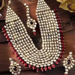 Peora Gold-Plated Kundan Jewellery Set-55