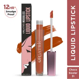 Orgatre Mood Bliss Long Lasting & Hydrating Liquid Lipstick - 4.5 ml - Choco Sizzler - 31-28