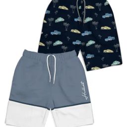 HELLCAT Kids Multi Color Block Shorts (Pack Of 2)-image-127