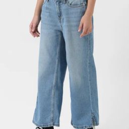 VERO MODA GIRL Blue Solid Jeans-image-98