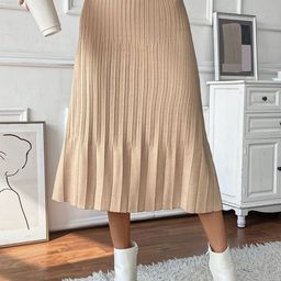 StyleCast Women Pleated A-Line Midi Skirts-image-40