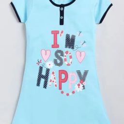 Todd N Teen Kids Blue Printed Nighty-image-18