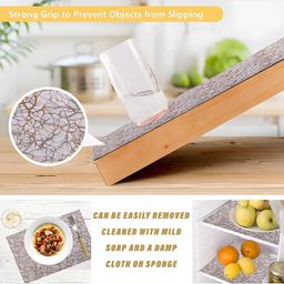 Kuber Industries White Set of 3 Regular Shelf Liner Organisers image 2