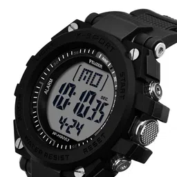 FELIZER Men Dial & Straps Digital Multi Function Watch LSKA-9053-FullBlk image 4