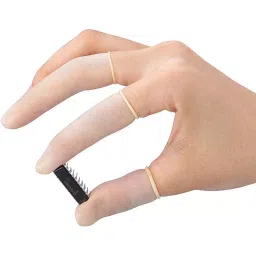 AS ONE ASPURE Finger Cots High Grip Roll Type S Size Natural Rubber  (Pack of 28800 Piece)-17