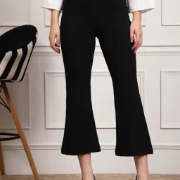 Melon by PlusS Black Regular Fit Mid Rise Trousers-image-59