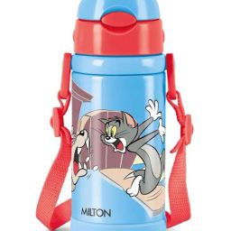 Milton Charmy 450 Blue Tom & Jerry Thermosteel Vacuum Insulated Kids Water Bottle (400 ml)-image-36