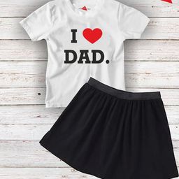 TRIANGLETEES Girls Printed T-shirt with Skirt-image-92
