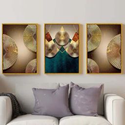 Art Street Multicolor Engineered Wood Nordic Canvas Painting Industrial Style Wall Art - Set of 3-picture-18