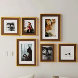 Art Street Gusto Brown Wood Photo Frame - Set of 6-98