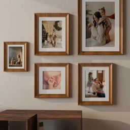 Art Street Jazz Brown Wood Photo Frame - Set of 5-38