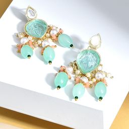Zaveri Pearls Contemporary Drop Earrings-47