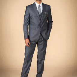 Dulha Ghar Single-Breasted Three-Piece Suit-image-94