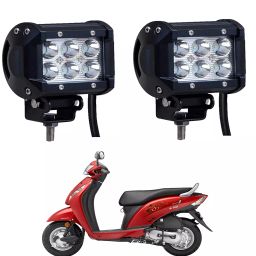 Cartronics 18W 6 Led Aluminum Bar Light/Fog Light for Honda Activa I-11