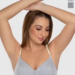 Daisy Dee Pack of 2 Lightly Padded Wirefree Full Coverage T-Shirt Bra With All Day Comfort-image-82