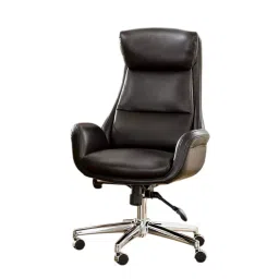 CHAIRTECH High Back Maharaja Swivel Office Chair PU Leather Black for Office & Professional Use-image-34