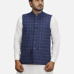 GARGIAN Master Cut Men Blue Polyester Jackets-picture-11