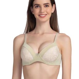 Candyskin Green Lace Full Coverage T-Shirt Bra-image-41