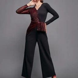 Miss Chase Black Embellished Jumpsuit-image-37