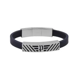 Police Silver-Plated Urban Rebel Lattitude Bracelet for Men-21