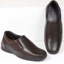 Fausto Men's Brown Formal Loafers-image-80