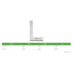 KENCY Try Square With Base L Shape Size 200x130 mm, AT200 image 2