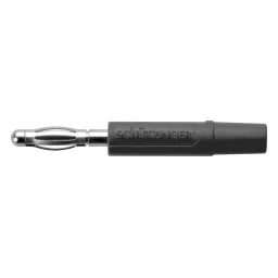 SCHUTZINGER CONN, BANANA, PLUG, 12A, BLACK, SOLDER, FK 04 L NI / SW-picture-12