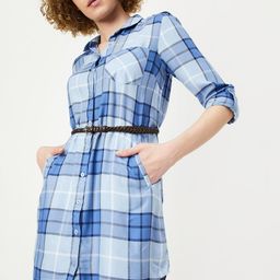 max Checked Shirt Dress-image-88
