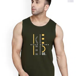SLOWLORIS Men Pack Of 2 Printed Bio-Wash Combed Cotton Gym Vest-picture-24
