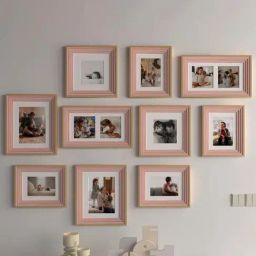 Art Street Allure Pink Wood Photo Frame - Set of 10-23