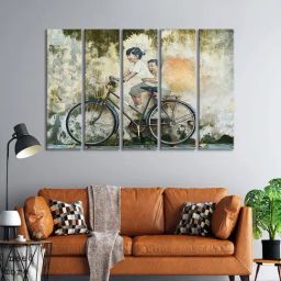 999Store Printed Multicolor MDF 5 Panels Wall Art-64