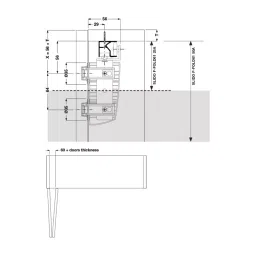Hafele Classic Duo 80 Vf Door Fitting Set For 3 Door With 3 m Track, 409.36.007-image-6