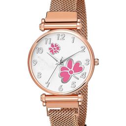 Gopal Shopcart Unisex Bracelet Style Straps Watch Csamon_34_Rose gold 315 Pink Dial-image-5