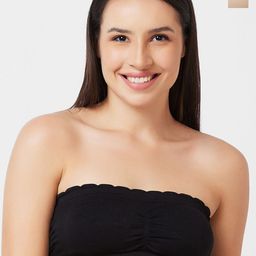 NOIRA Pack Of 2 Half Coverage Lightly Padded Cotton Bandeau Bra With All Day Comfort-18