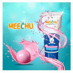 MEECHU Toothpaste Bubblegum flavour 80g pack of 1-13